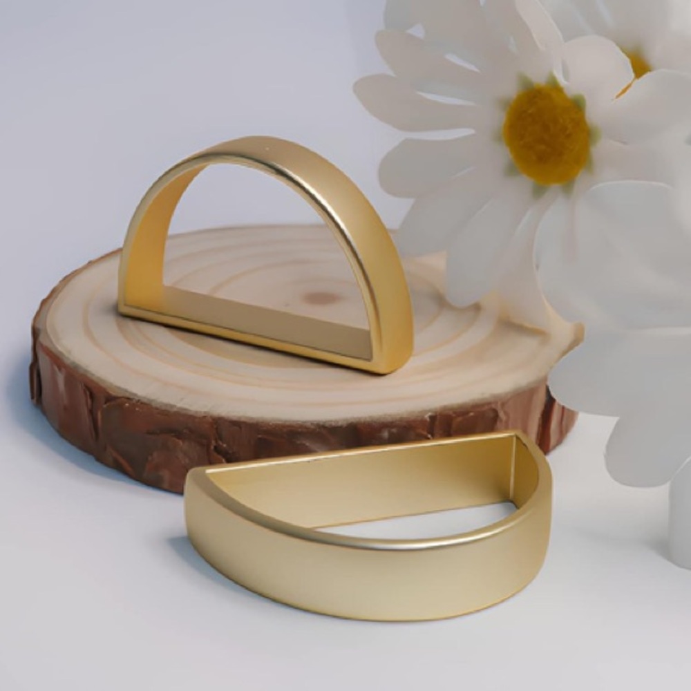 Gold Napkin Rings Set of 10 NEW - Picture 4 of 4